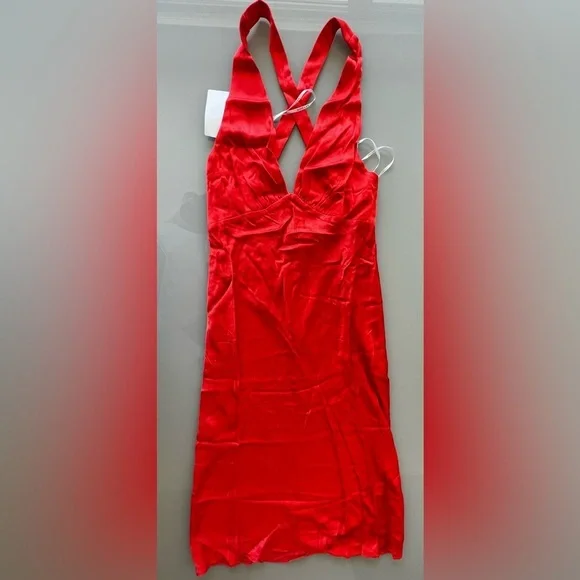 NWT Shona Joy Plunged Midi Dress - Picture 6 of 6